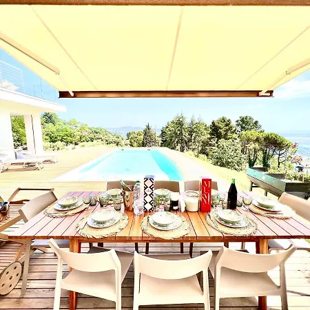 Olympia Pool Sea View Mountains Nature Sleeps 8 Air Conditioning Wi-fi Vila *