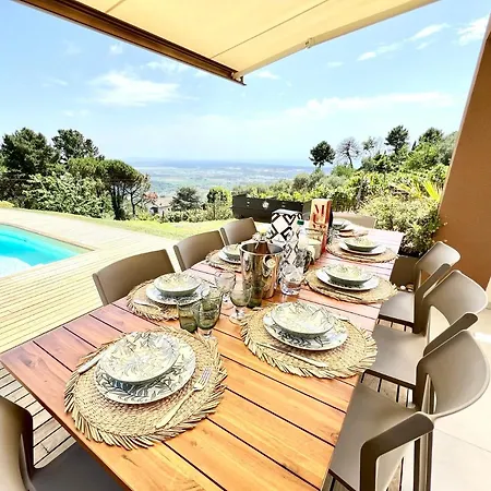 Olympia Pool Sea View Mountains Nature Sleeps 8 Air Conditioning Wi-fi Vila